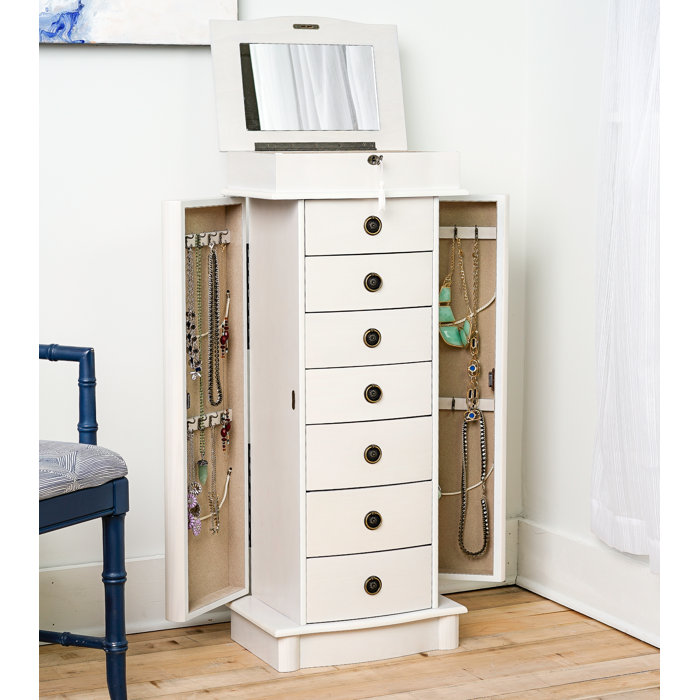 Alcott Hill® Argueta 15.5'' Wide FreeStanding Jewelry Armoire with